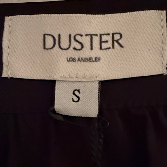 Duster Black Square-Neck Maxi Dress with Puff Sleeves, Tiered Skirt, Pockets - Picture 2 of 12